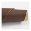 Soft Leather Fabric Pu pirnted crazy horse synthetic leather for shoes Supplier